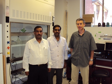  Dr. Pandey, Dr. Mudliar (NEERI, guest researcher in Deshusses lab), Marc.